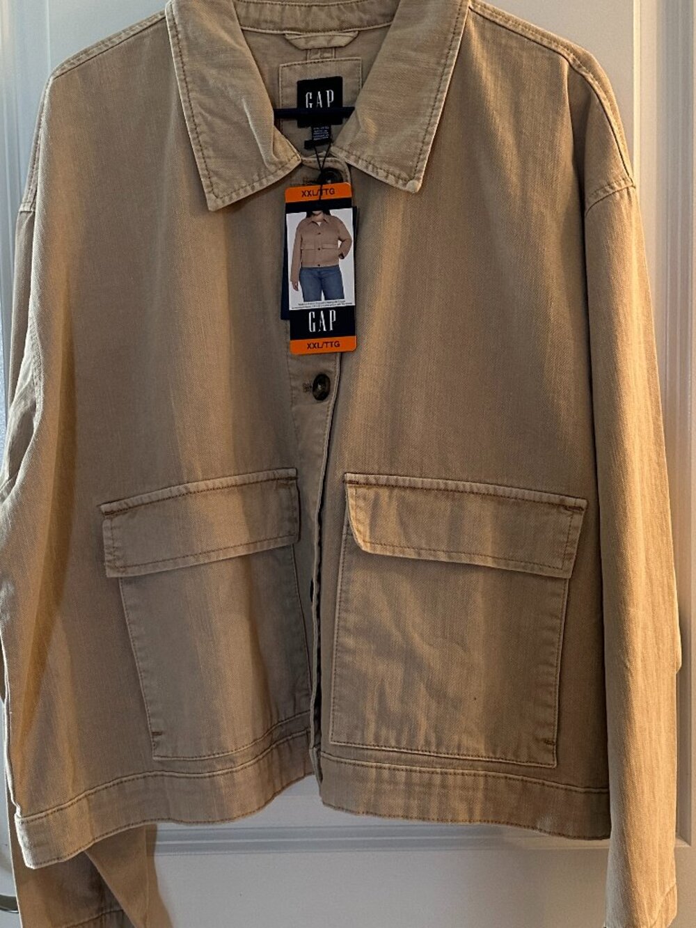 Gap Women's Relaxed Fit Demin Jacket Size xxl NWT